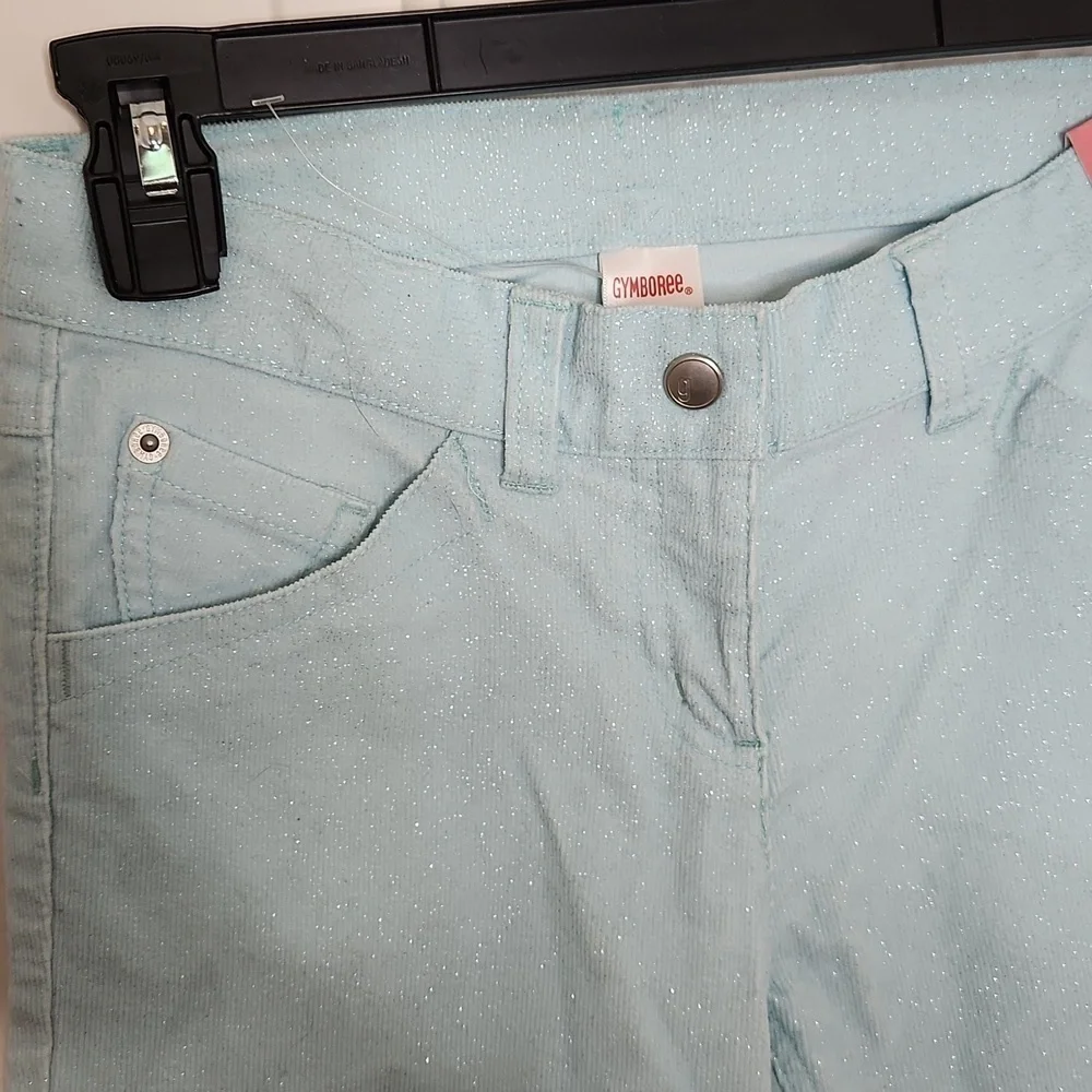 Gymboree Light Blue Sparkle Corduroy Pants Size 9 NWOT